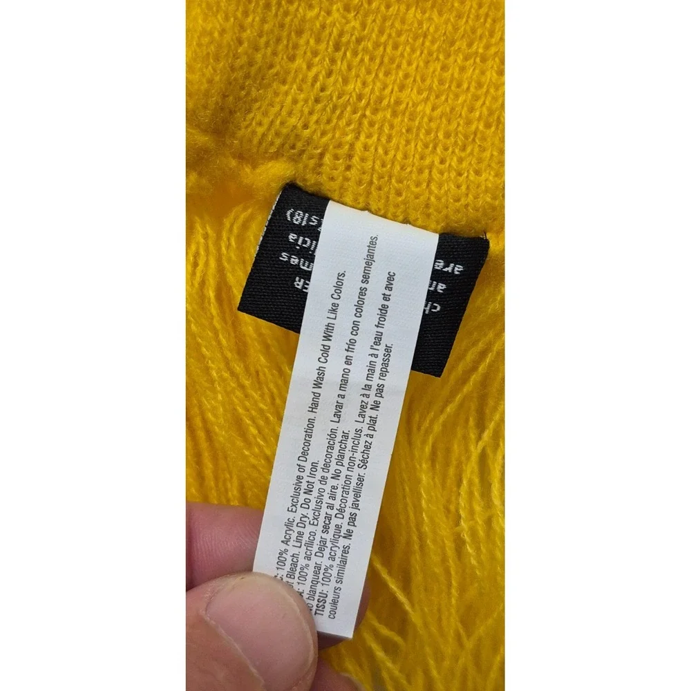 Harry Potter yellow and‎ black Hufflepuff tight knit scarf